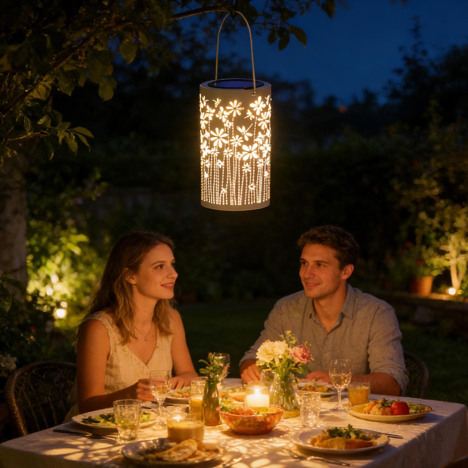 Outdoor Lighting Yard Decoration - 屋外用ランタン ポーチ用 防水フラワーランプ 装飾用ソーラーライト 屋外通路用 庭用