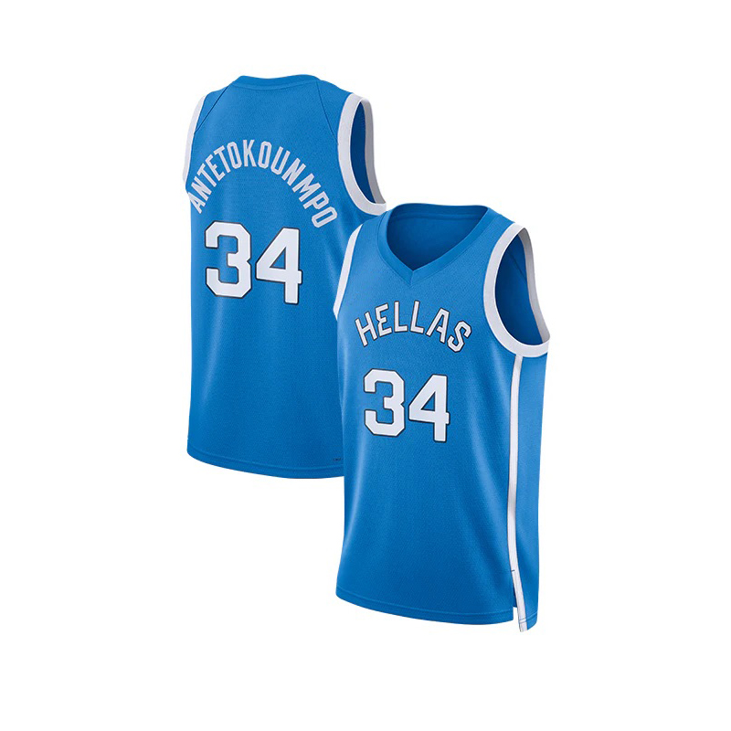 Outdoor Lighting Jersey - バスケットボールジャージ 2024 HELLAS 34 アデトクンボ ジャージ