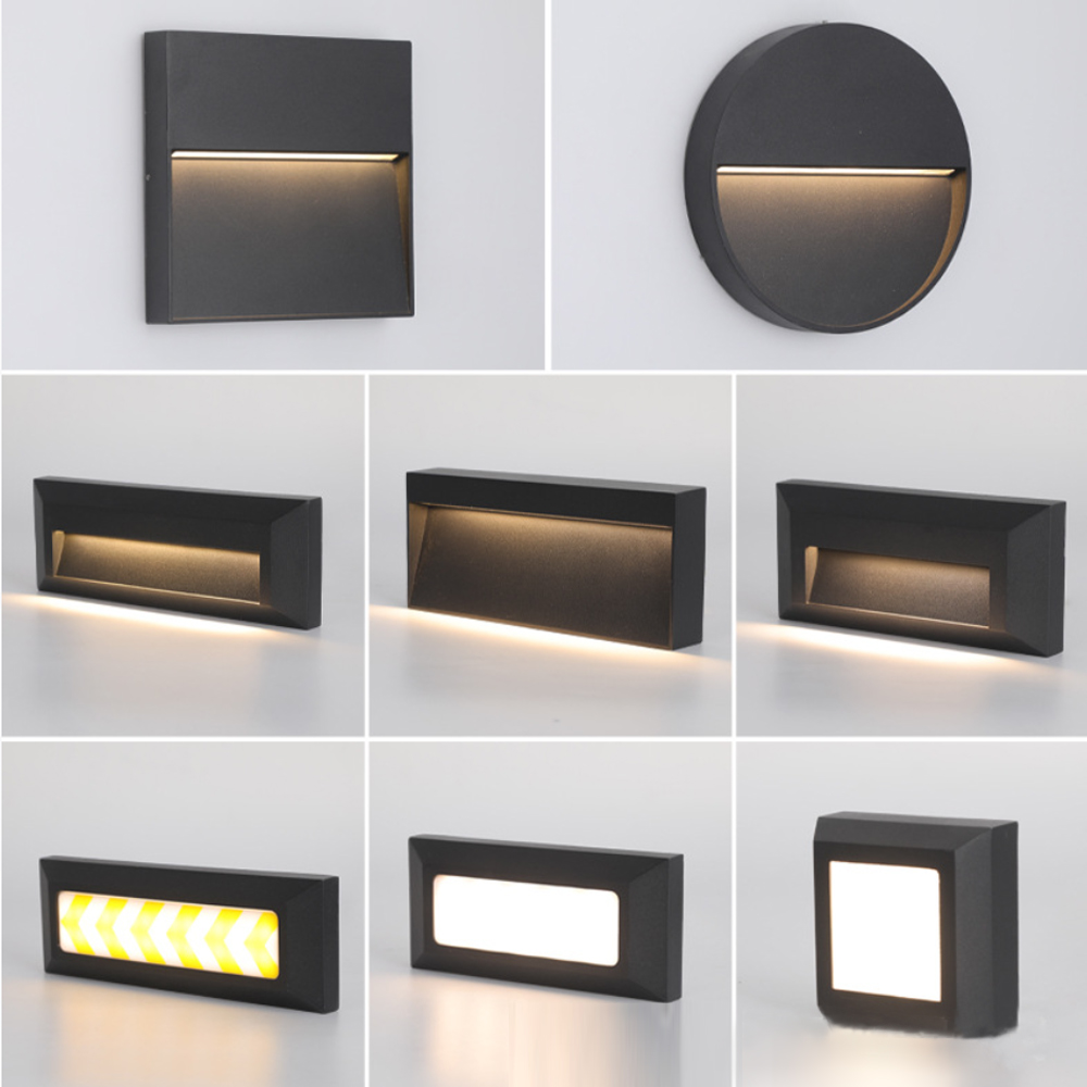 Outdoor Lighting Up And Down - 屋外 LED ウォールランプ 表面実装ポーチライト ラウンドスクエア バルコニー