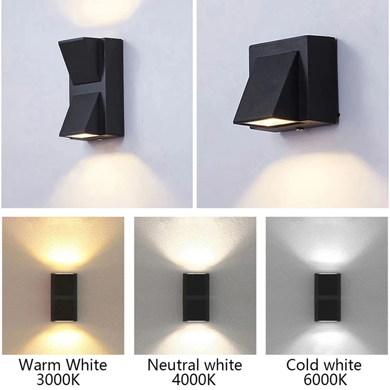 Outdoor Lighting Up And Down - LED ウォールランプ IP65 屋外防水ガーデンポーチ照明ランプ 5 ワット