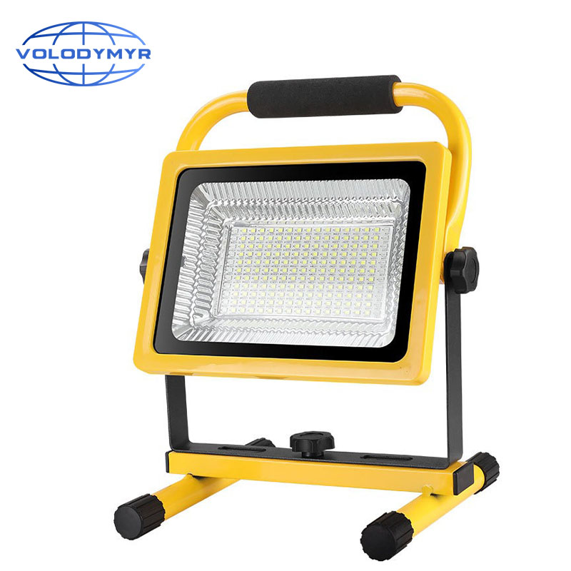 Led Flood Light - VOLODYMYR LED 充電式ポータブルワークライト 80 ワットスタンド付き防水投光器屋外キャンプハイキングガレージ緊急用