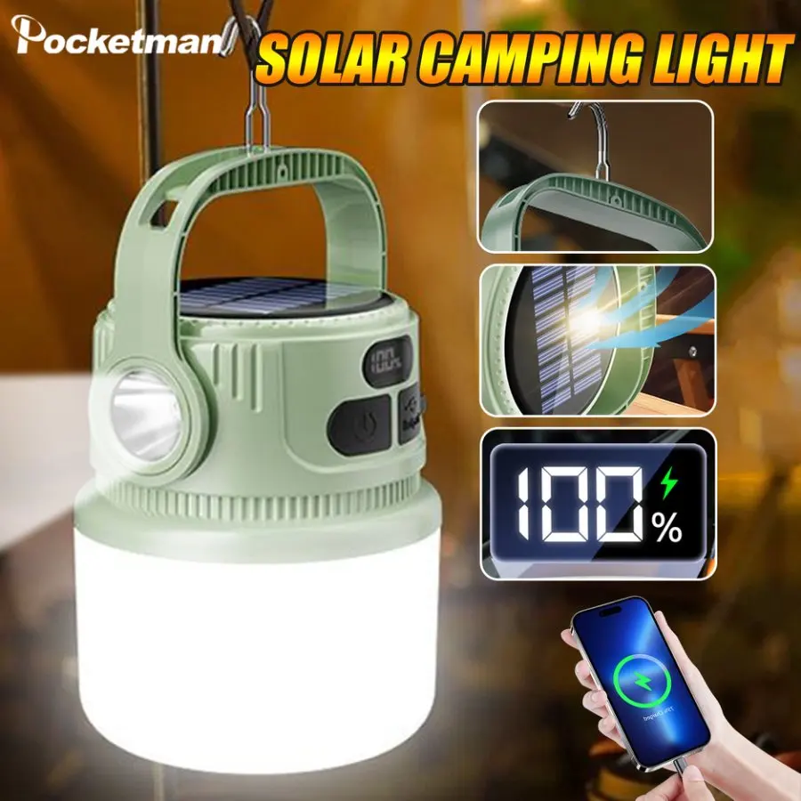 Outdoor Lighting Transformer - ソーラー充電式キャンプランタンポータブル LED キャンプライト防水テントライト軽量屋外夜間緊急ランプ
