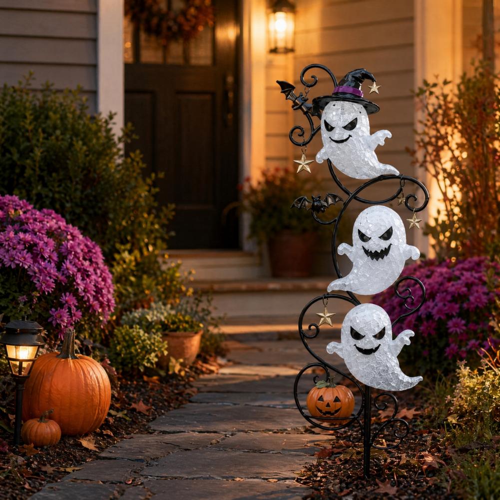 Outdoor Lighting Yard Decoration - ハロウィン防水LEDグラウンドランプ、不気味な休日の芝生や歩道の照明用屋外庭園パス装飾