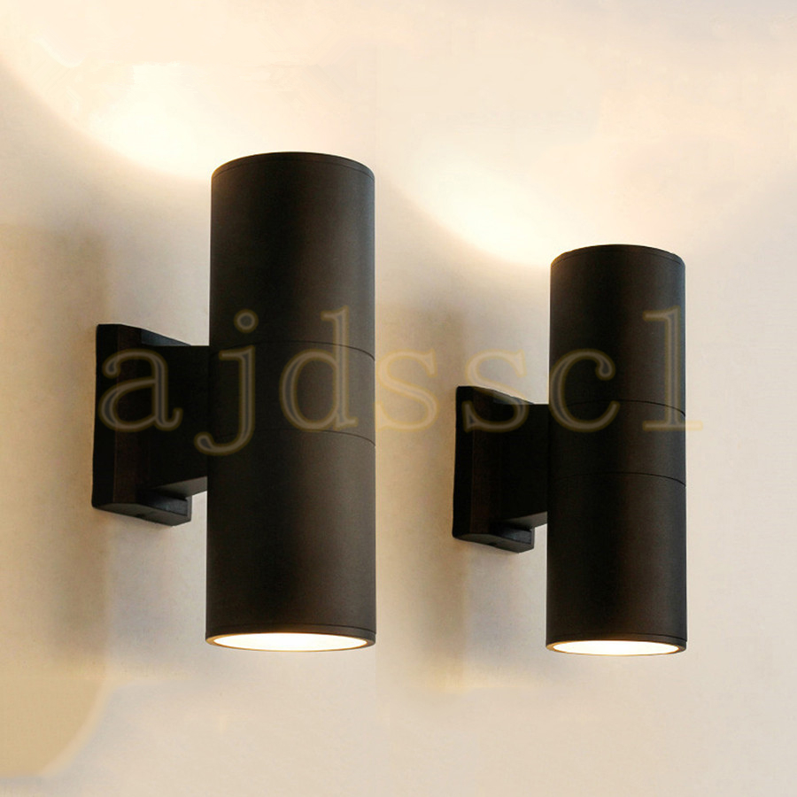 Outdoor Lighting Up And Down - LEDポーチウォールライト上下防水18W 24Wシリンダー型屋外LEDウォールランプホテルヴィラバルコニー外壁ライト