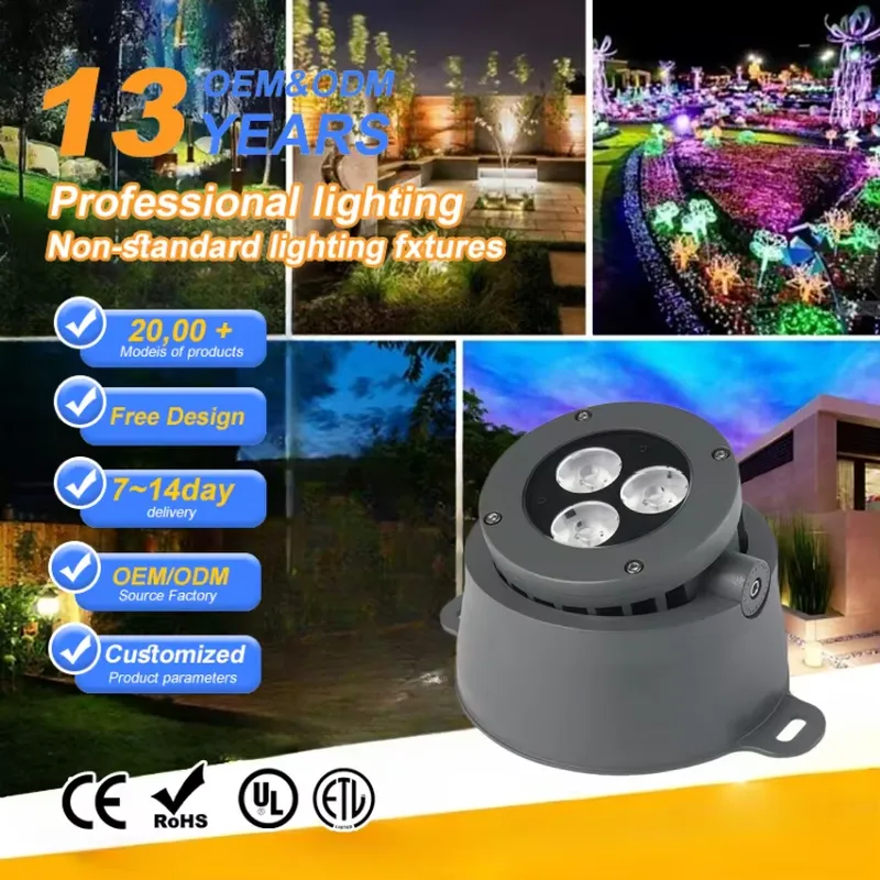 Led Flood Light - 屋外用RGBW COB LEDチップ投光器 6000-6500K温白色 ダイカストアルミニウム+強化ガラス IP66