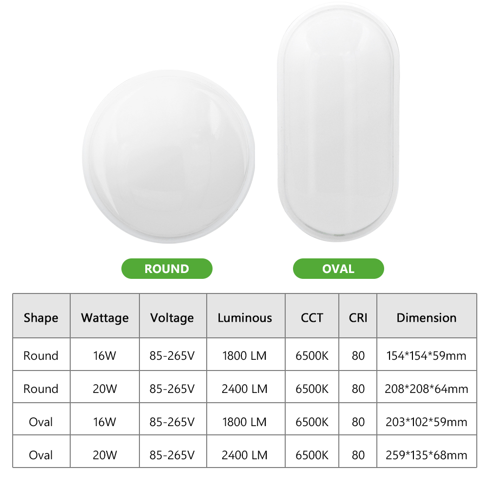 Outdoor Lighting Up And Down - 16 ワット 20 ワット屋外 LED ウォールランプガーデンポーチ表面実装楕円形燭台照明浴室防湿シーリングライト
