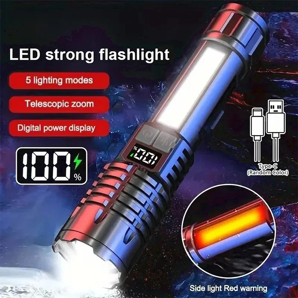 Outdoor Lighting Nearby - Heinast ハイパワー LED 懐中電灯強力な TYPE-C 充電式