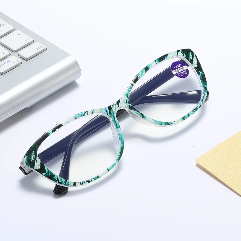 Outdoor Lighting Trends - 抗ブルーライト老眼鏡女性用トレンドプリントフレーム老眼鏡目の保護老眼眼鏡 +1.0 ～ +4.0
