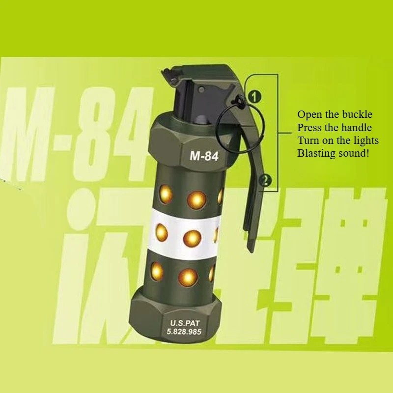 戦術的な M84 ダミー手榴弾モデル ストロボ LED サバ - Outdoor Lighting Nearby のレビューと価格