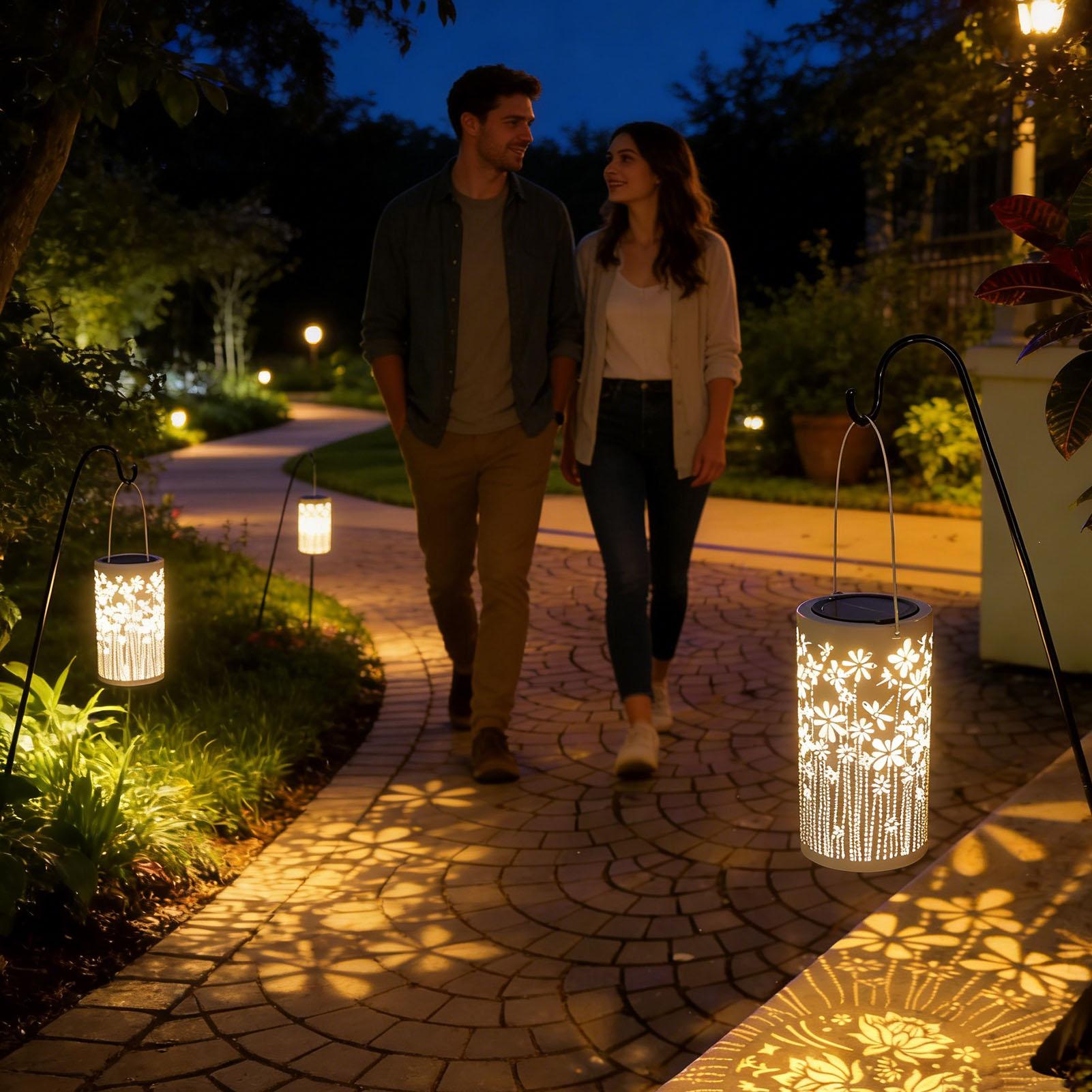 屋外用ランタン ポーチ用 防水フラワーランプ 装飾用ソーラー - Outdoor Lighting Yard Decoration のレビューと価格