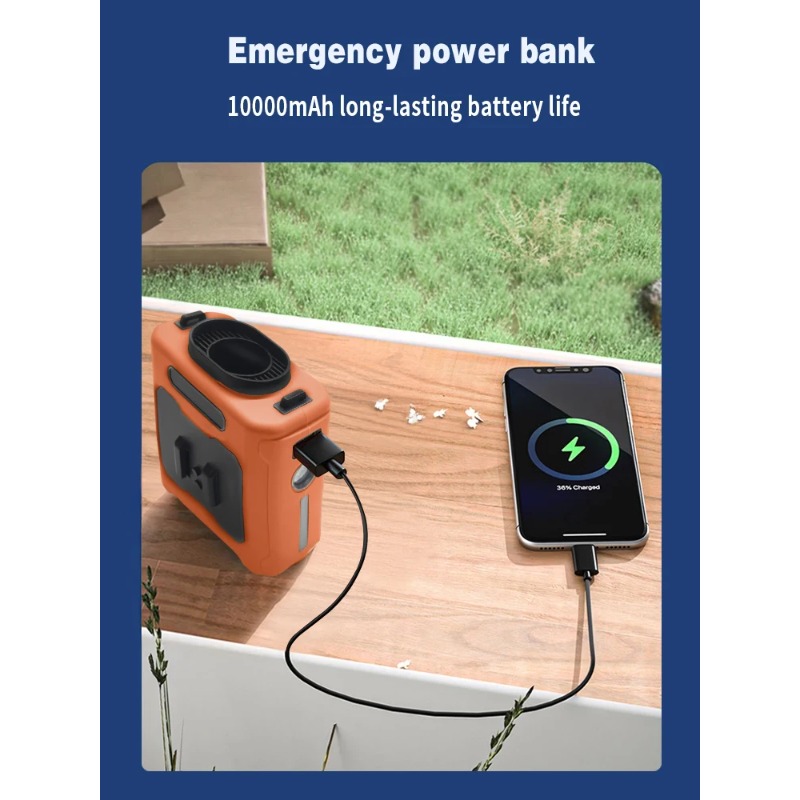 LED 照明ぶら下げ首強風屋外作業 USB ファン 1000 - Outdoor Lighting Nearby のレビューと価格