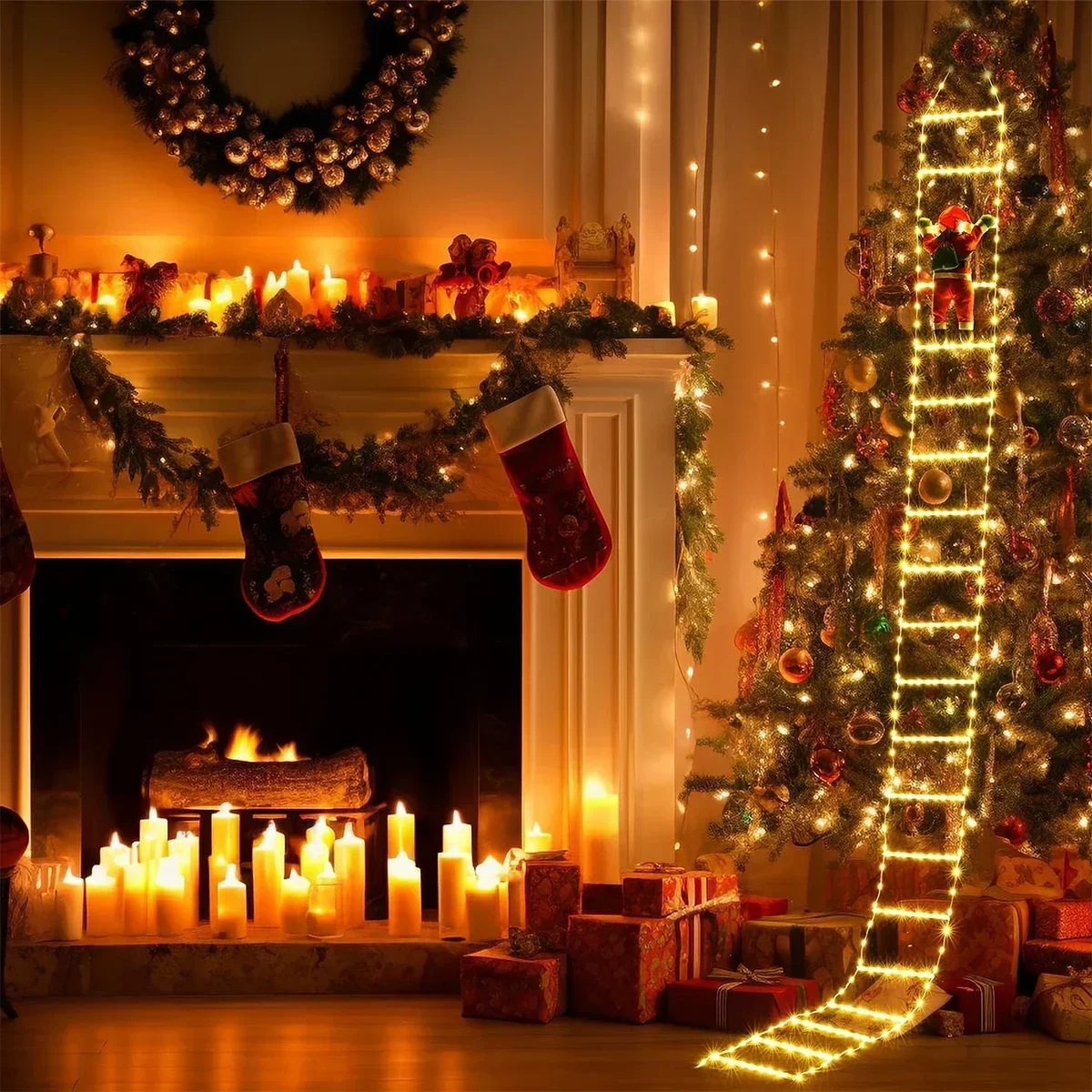 クリスマスデコレーション用LEDストリングライト,吊り下げス - Outdoor Lighting Xmas のレビューと価格