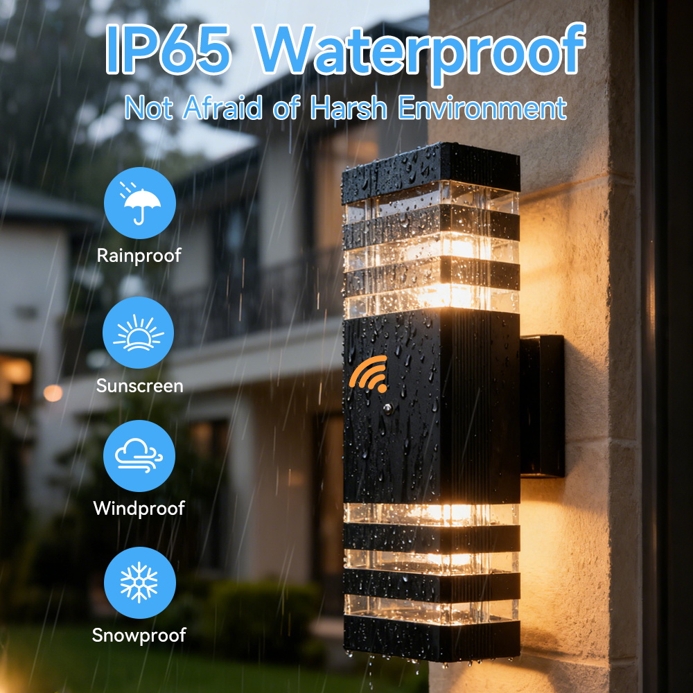 センサーライト屋外壁ランプ GU10 壁装飾ライト屋内防水モ - Outdoor Lighting Up And Down のレビューと価格