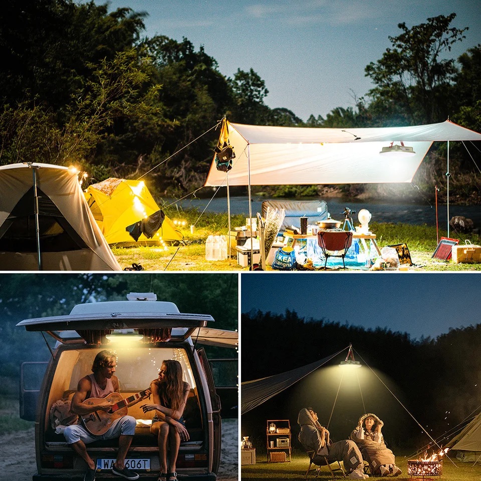 新しい 20000mAh ソーラー充電式キャンプランタンハイ - Outdoor Lighting Transformer のレビューと価格