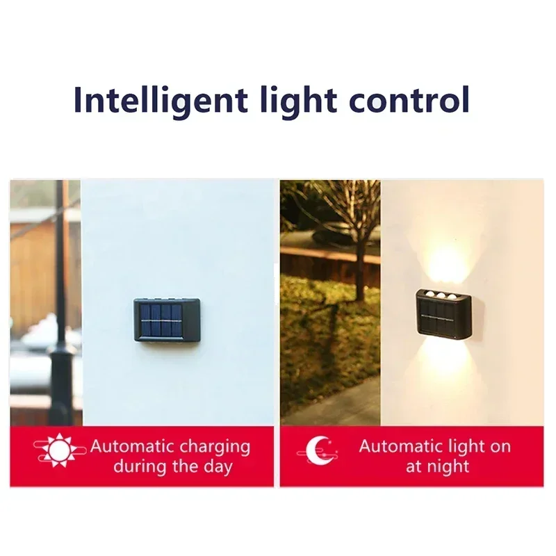 LEDソーラーライト 屋外防水 ソーラーウォールランプ 上下 - Outdoor Lighting Up And Down のレビューと価格