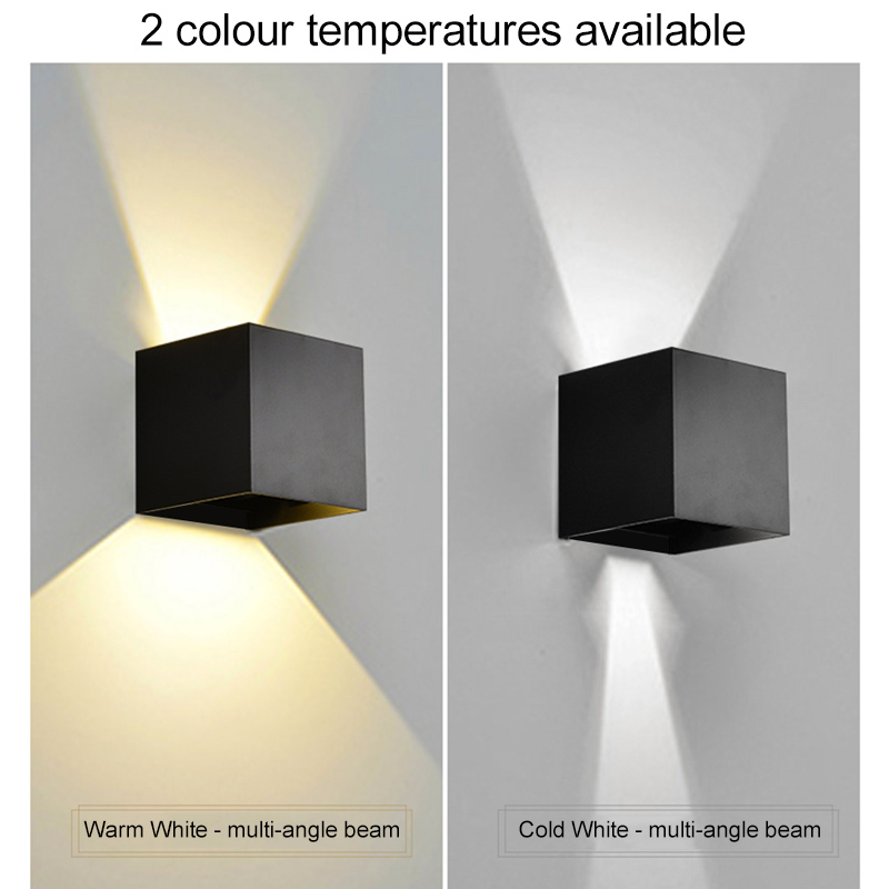 LEDウォールランプ 7W 電球色/昼白色 防水 屋内外兼用 - Outdoor Lighting Up And Down のレビューと価格