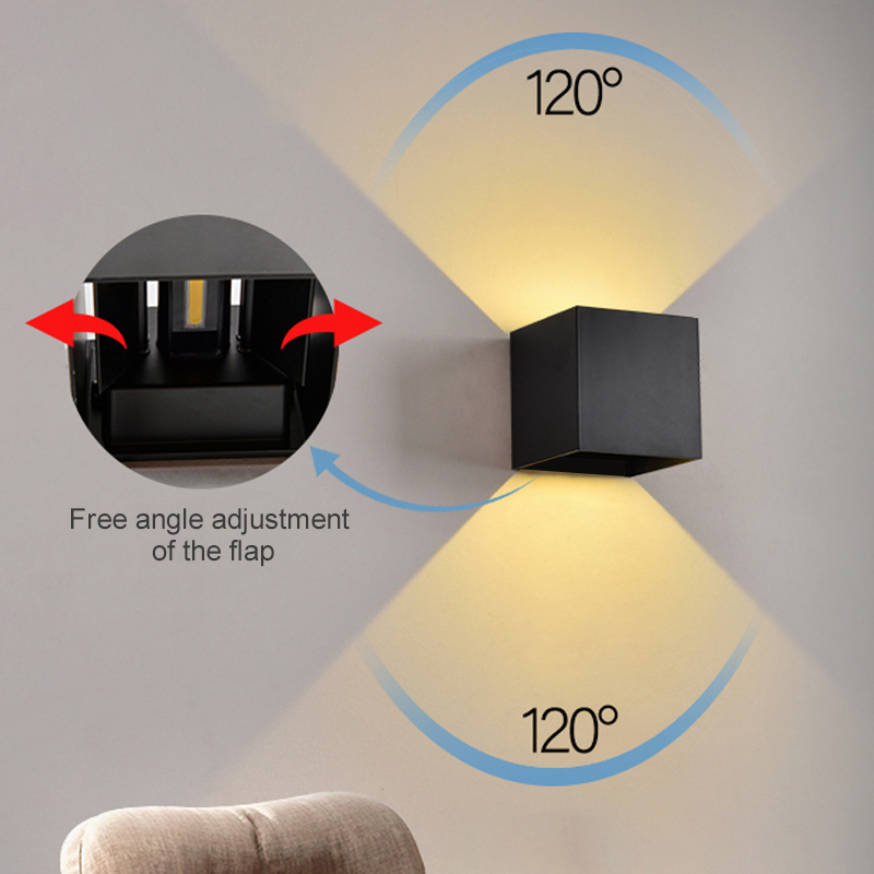 LEDウォールランプ 7W 電球色/昼白色 防水 屋内外兼用 - Outdoor Lighting Up And Down のレビューと価格