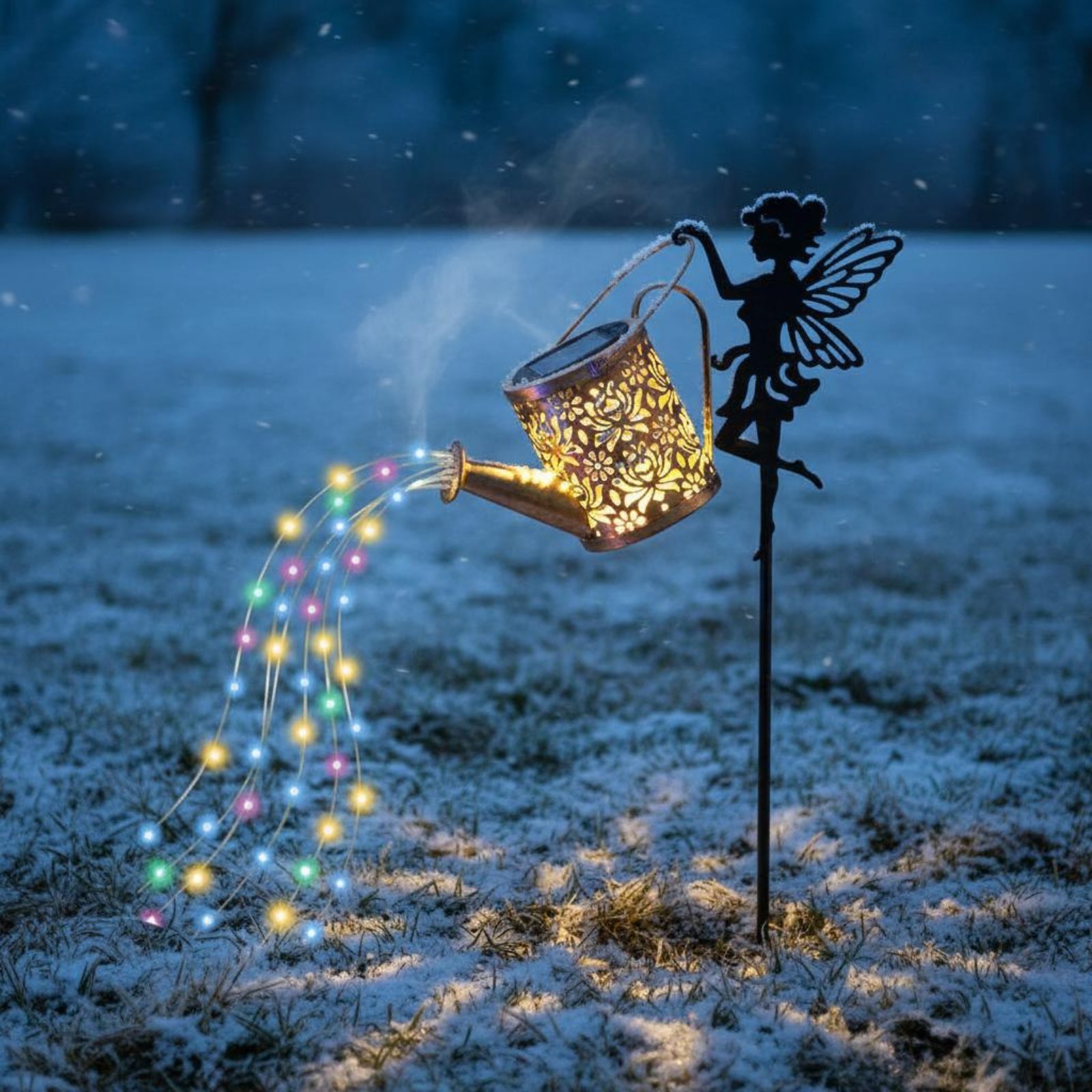 ソーラーフェアリーじょうろライト装飾投影フェアリーじょうろラ - Outdoor Lighting Yard Decoration のレビューと価格