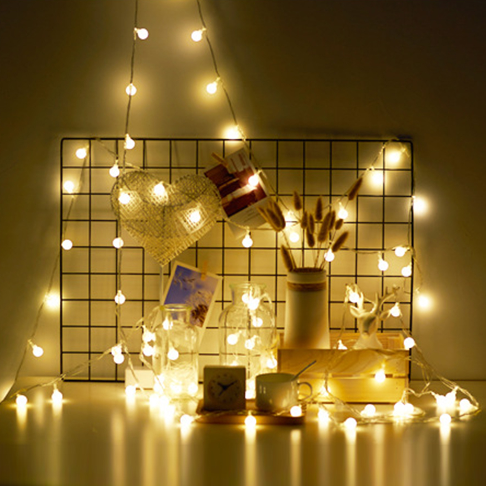 LEDボールライトチェーン,3m/6m/10m,20個のLE - Outdoor Lighting Xmas のレビューと価格