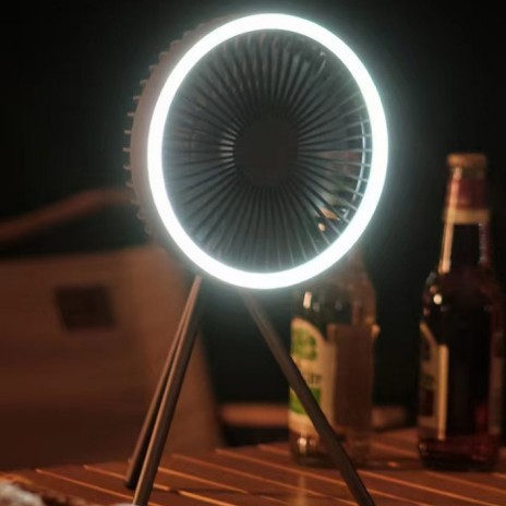 LEDライト付きポータブルキャンプファン、三脚スタンド、テン - Outdoor Lighting Nearby のレビューと価格