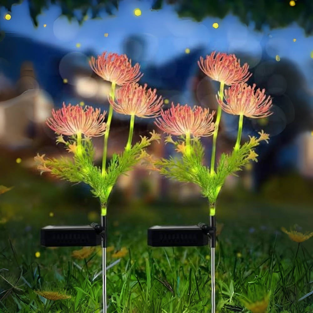 ソーラーフラワー装飾ライト、ガーデンソーラーショアフラワーロ - Outdoor Lighting Yard Decoration のレビューと価格