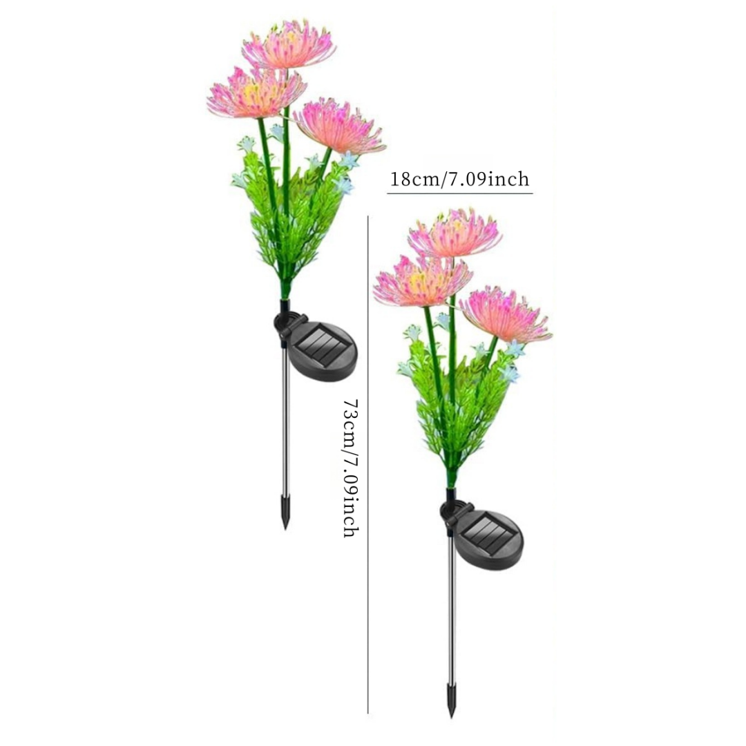 ソーラーフラワー装飾ライト、ガーデンソーラーショアフラワーロ - Outdoor Lighting Yard Decoration のレビューと価格