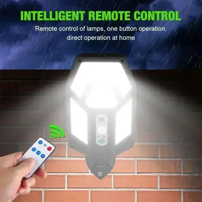 12000LM強力ソーラーウォールランプ、リモコン付き屋外I - Led Flood Light のレビューと価格