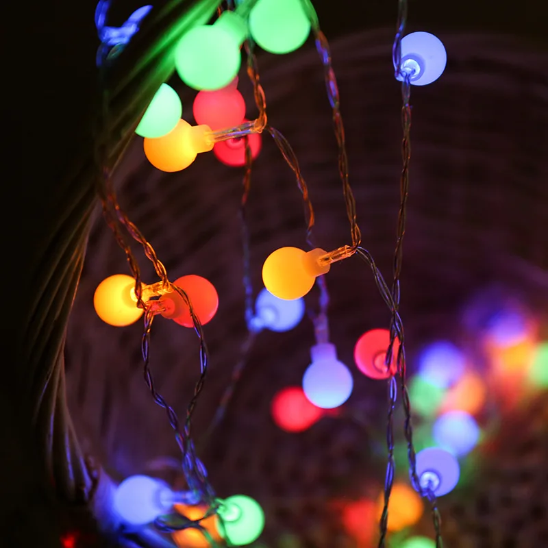 10 メートル USB/バッテリー電源ボール LED ストリ - Outdoor Lighting Xmas のレビューと価格