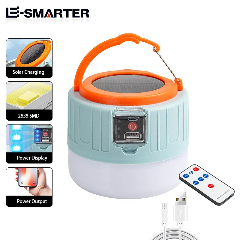 キャンピングライト屋外ソーラーled usb充電式テントポー - Outdoor Lighting Transformer のレビューと価格