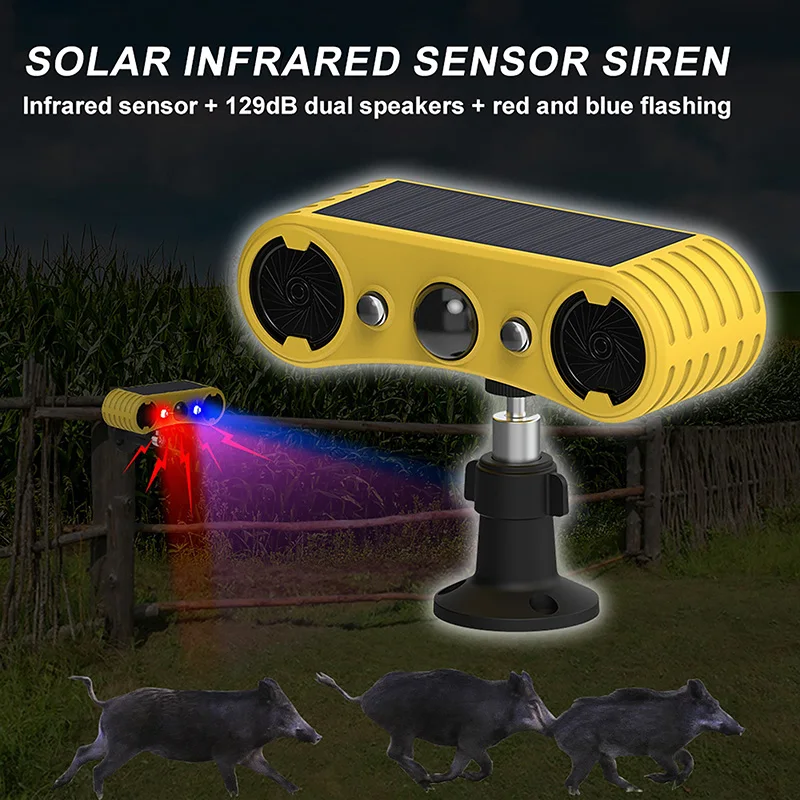 ソーラーモーションセンサーアラームLED赤＆青ストロボライト - Outdoor Lighting Transformer のレビューと価格