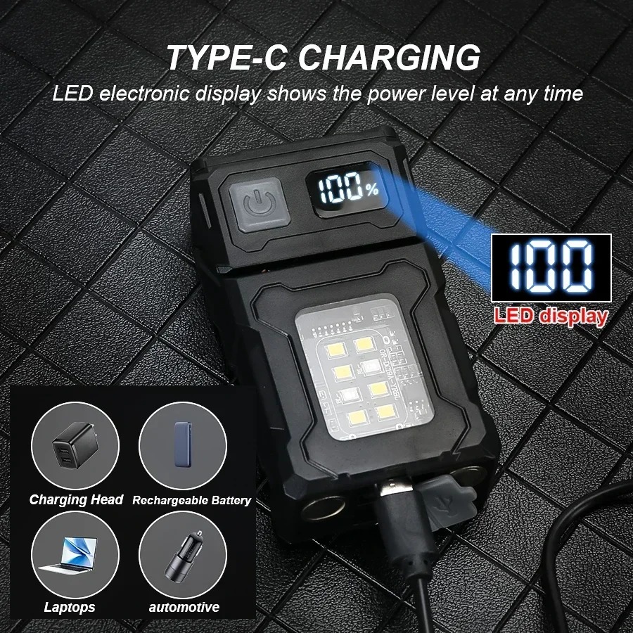 ミニ USB 充電 LED 懐中電灯テールマグネット COB - Outdoor Lighting Nearby のレビューと価格