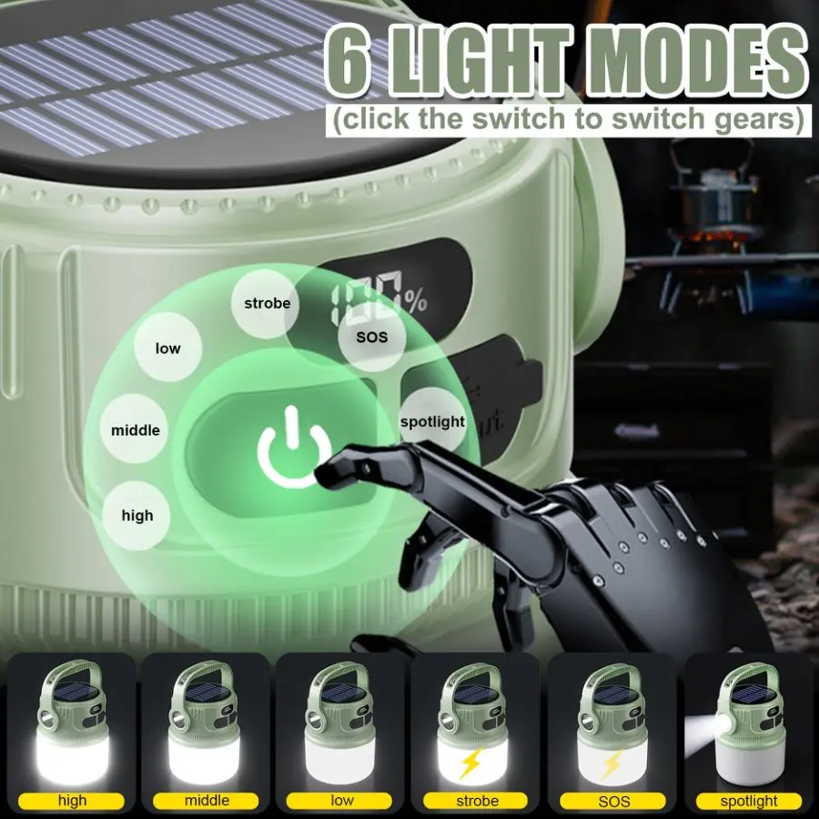 ソーラー充電式キャンプランタンポータブル LED キャンプラ - Outdoor Lighting Transformer のレビューと価格