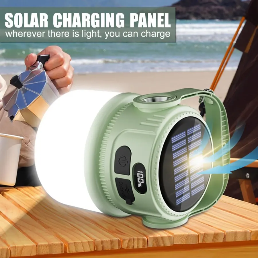 ソーラー充電式キャンプランタンポータブル LED キャンプラ - Outdoor Lighting Transformer のレビューと価格