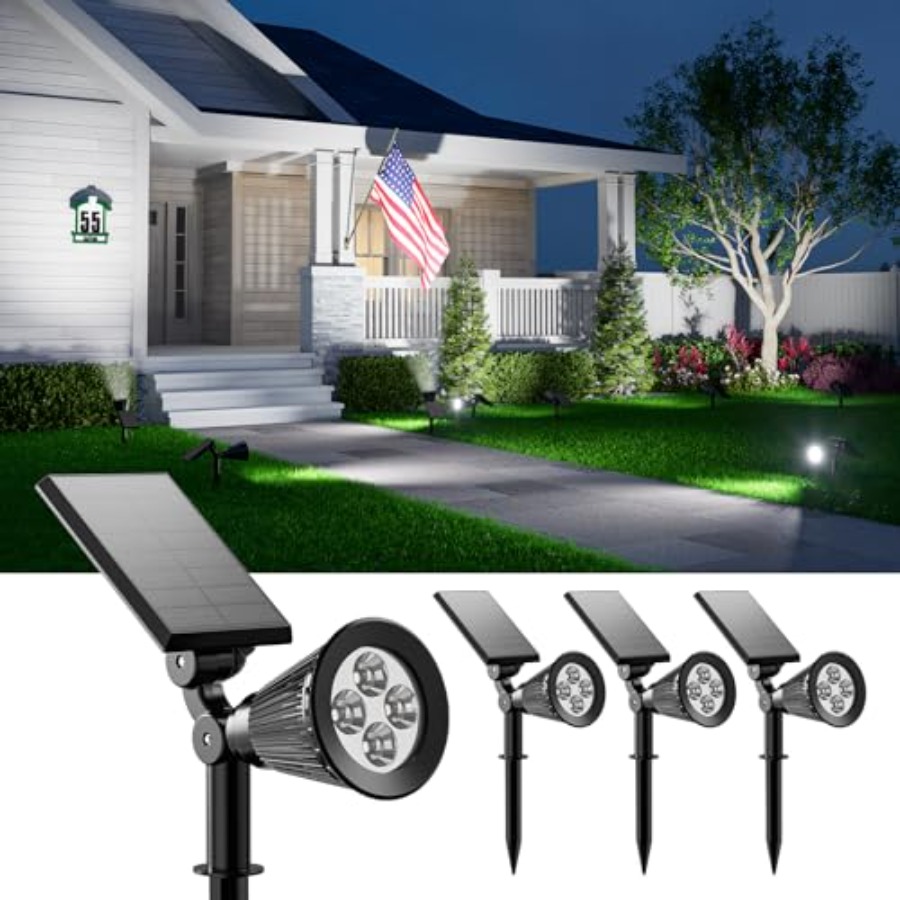 ソーラースポットライト 屋外防水ライト 木、彫像、花、植木鉢 - Led Flood Light のレビューと価格