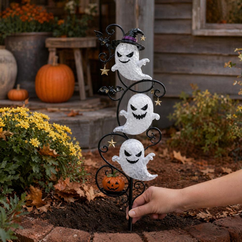 ハロウィン防水LEDグラウンドランプ、不気味な休日の芝生や歩 - Outdoor Lighting Yard Decoration のレビューと価格