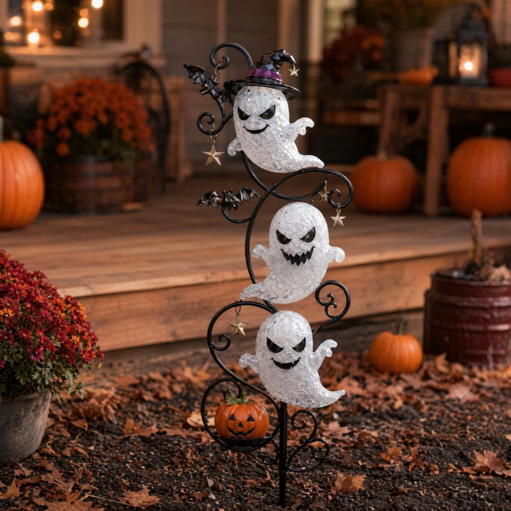 ハロウィン防水LEDグラウンドランプ、不気味な休日の芝生や歩 - Outdoor Lighting Yard Decoration のレビューと価格