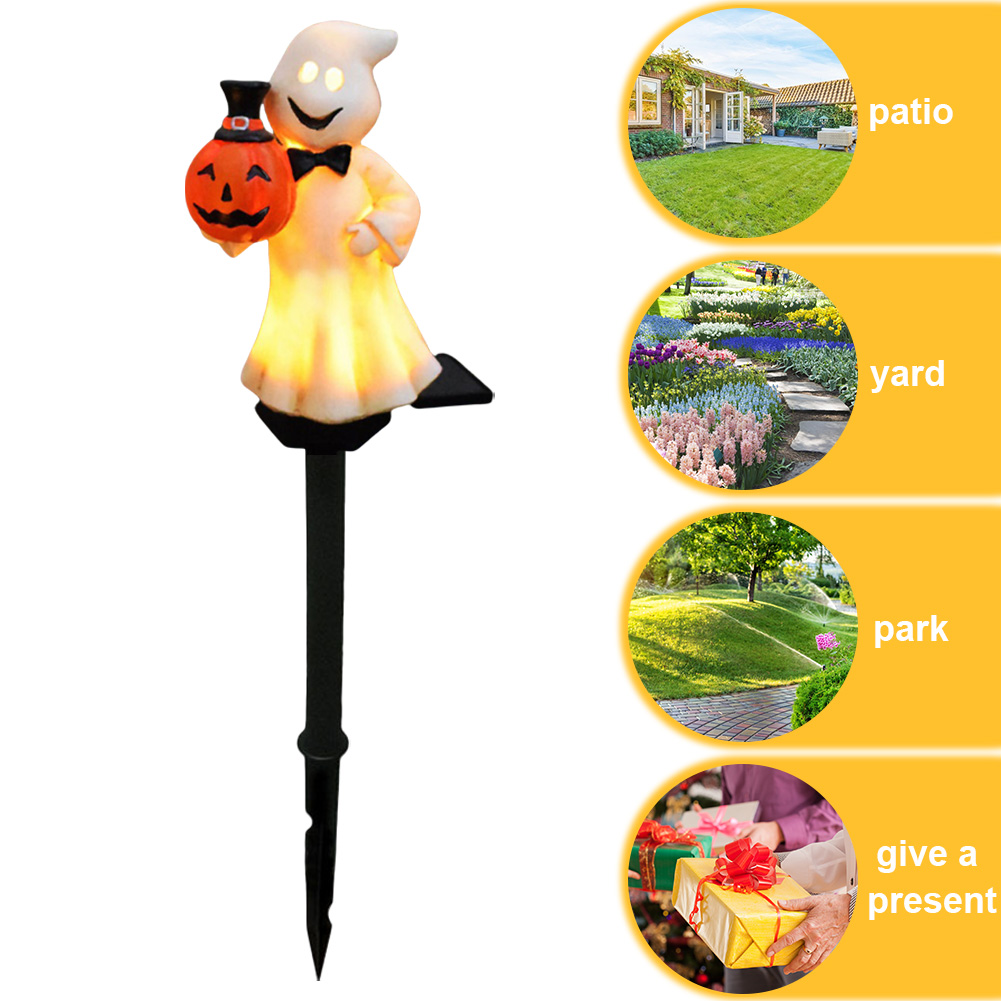 屋外ハロウィンゴーストパスウェイライト防水ハロウィンソーラー - Outdoor Lighting Yard Decoration のレビューと価格
