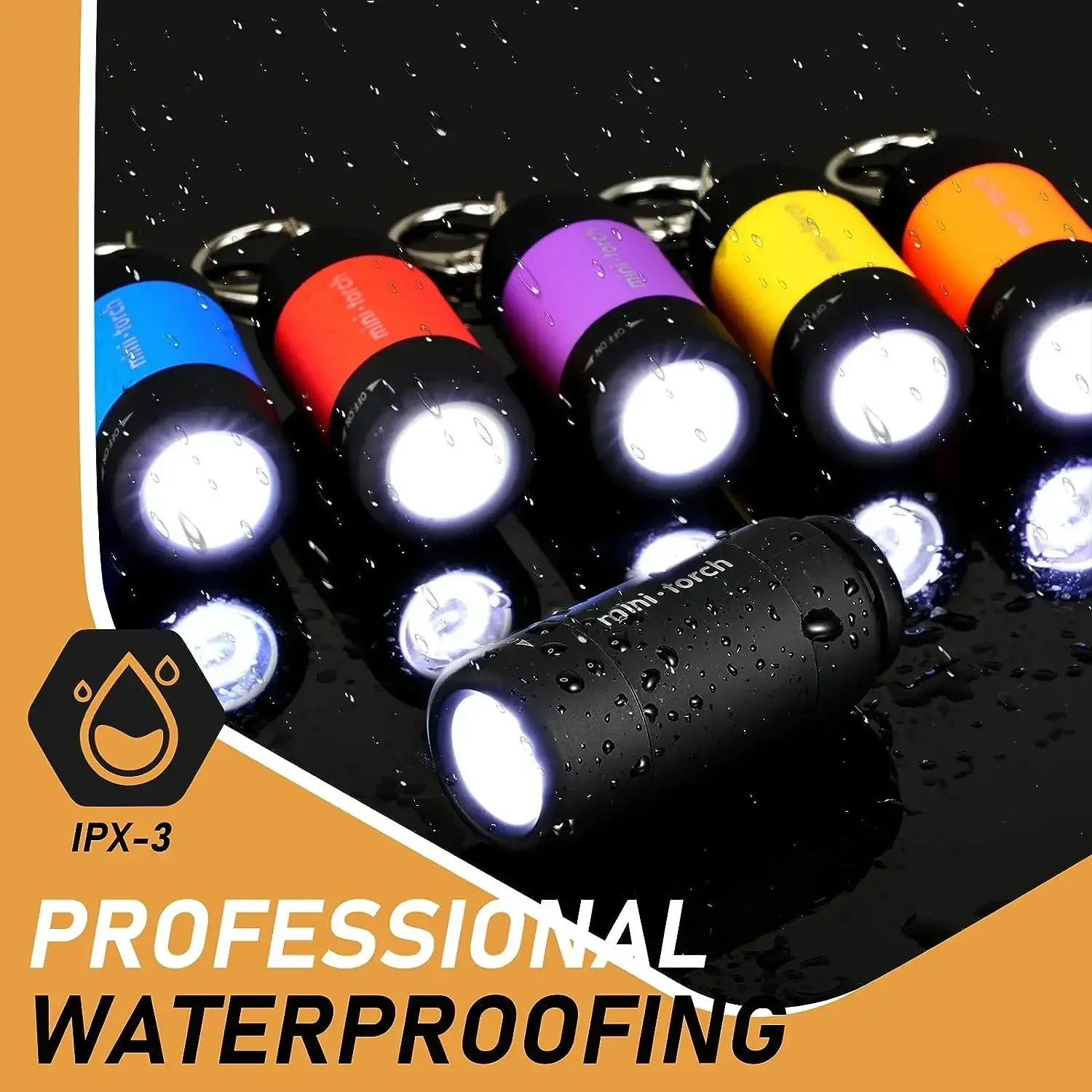 USB 充電 LED 懐中電灯多機能強力な光ポケットキーホル - Outdoor Lighting Nearby のレビューと価格