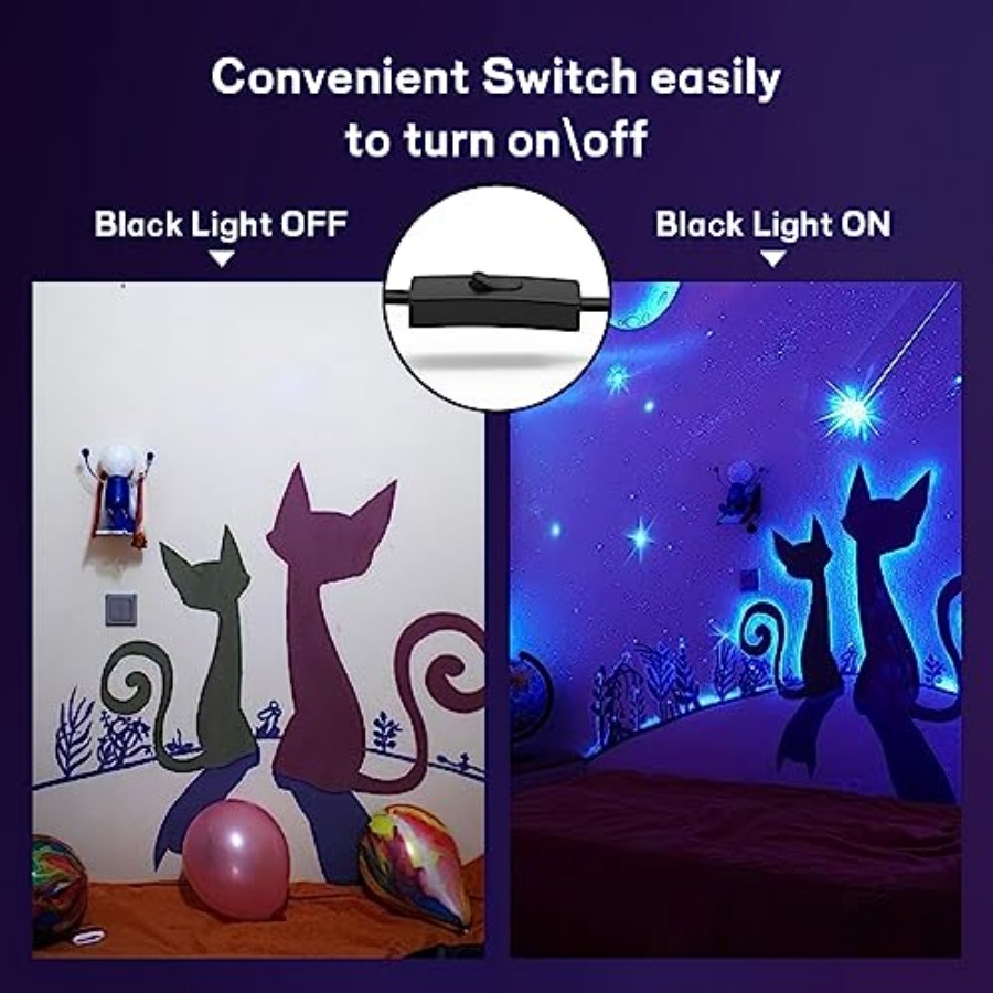 150W LEDブラックライト2個パック、グローパーティー用 - Led Flood Light のレビューと価格