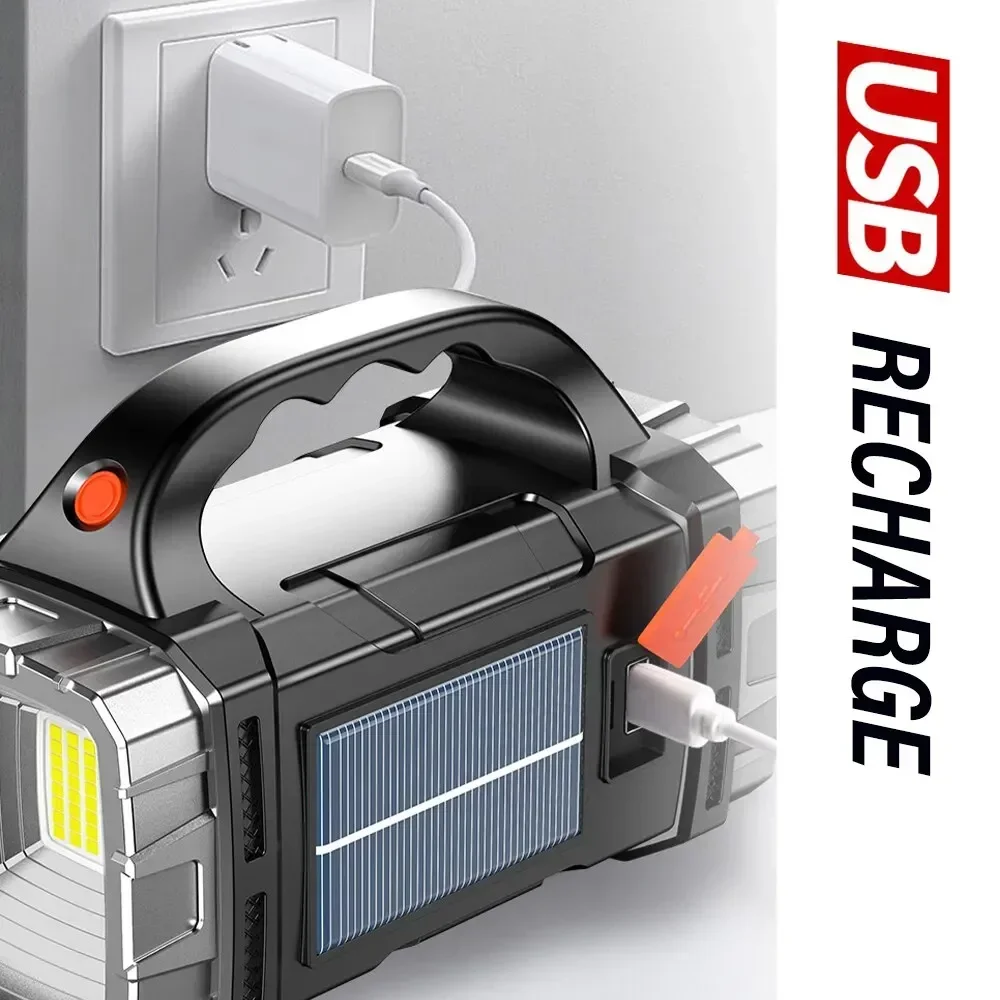 強力なハンドヘルド懐中電灯 USB 充電式トーチ超高輝度ソー - Led Flood Light のレビューと価格