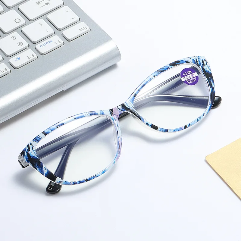 抗ブルーライト老眼鏡女性用トレンドプリントフレーム老眼鏡目の - Outdoor Lighting Trends のレビューと価格