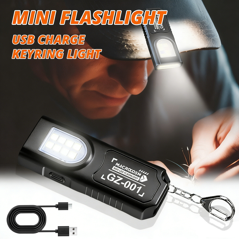 LED キーホルダー懐中電灯タイプ C 充電式 550LM  - Led Flood Light のレビューと価格