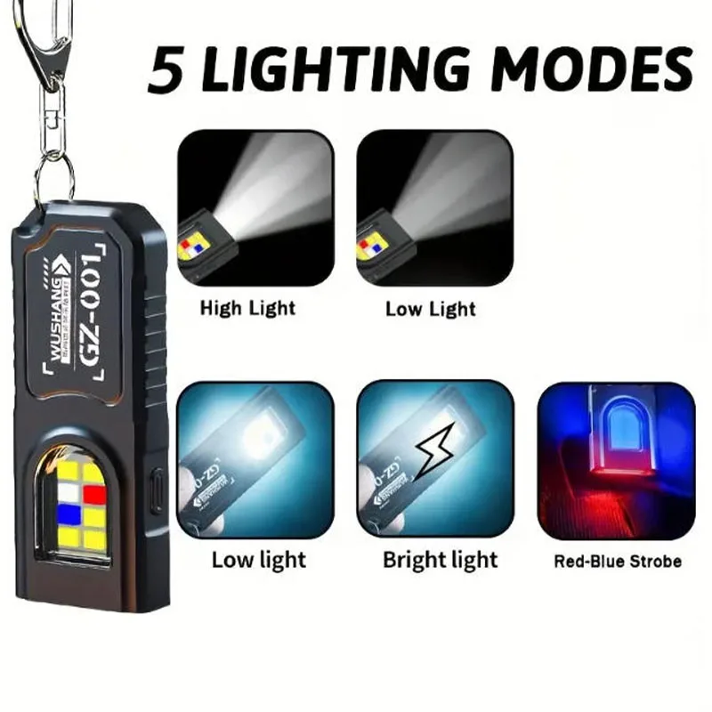 LED キーホルダー懐中電灯タイプ C 充電式 550LM  - Led Flood Light のレビューと価格