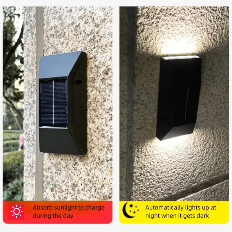 6LEDアップ/ダウン照明屋外ガーデン装飾照明ソーラーウォー - Outdoor Lighting Up And Down のレビューと価格