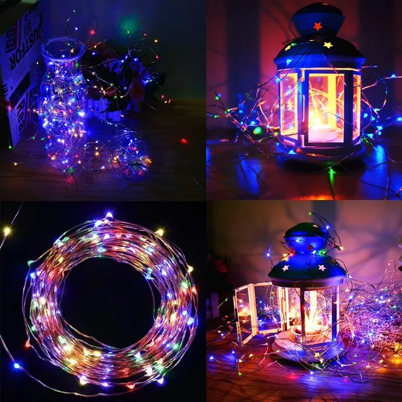 防水屋外ソーラーストリングライト,銅線クリスマスライト,パテ - Outdoor Lighting Xmas のレビューと価格