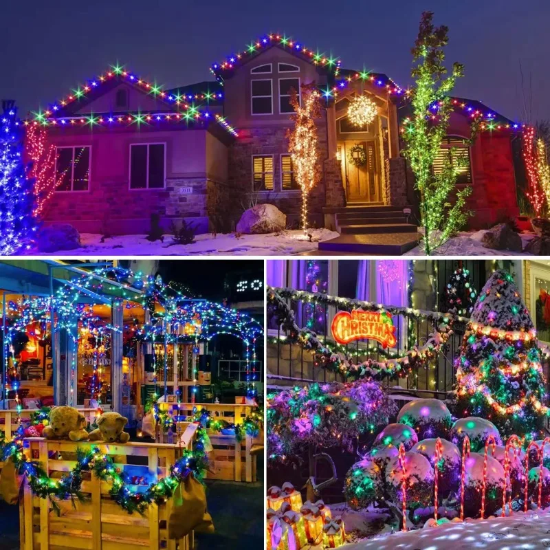 防水屋外ソーラーストリングライト,銅線クリスマスライト,パテ - Outdoor Lighting Xmas のレビューと価格